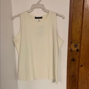Sleeveless Cream Top
